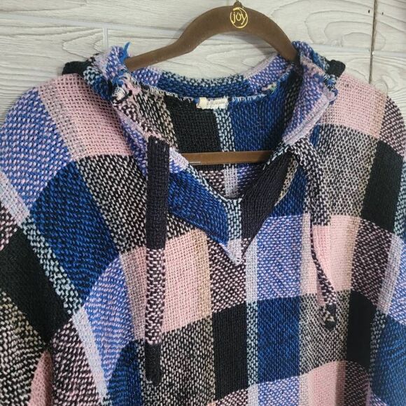 Vintage Stussy Drug Rug Poncho Woven Pullover SZ L Womens - Picture 5 of 8